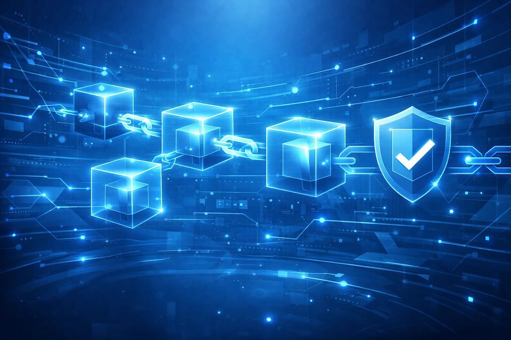 Tecnología blockchain y red interconectada